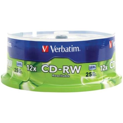  [아마존베스트]Verbatim CD-RW 700MB 2X-12X Rewritable Media Disc - 25 Pack Spindle