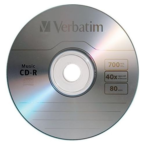  [아마존베스트]Verbatim Music CD-R 80min 40x with Branded Surface - 25pk Spindle