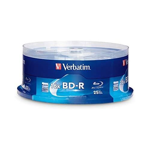  [아마존베스트]Verbatim BD-R 25GB 16X Blu-ray Recordable Media Disc - 25 Pack Spindle