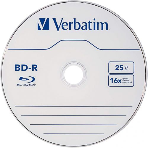  [아마존베스트]Verbatim BD-R 25GB 16X Blu-ray Recordable Media Disc - 25 Pack Spindle