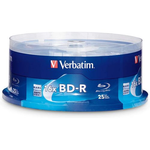  [아마존베스트]Verbatim BD-R 25GB 16X Blu-ray Recordable Media Disc - 25 Pack Spindle