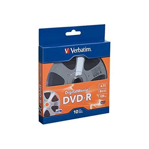  [아마존베스트]Verbatim DVD-R 4.7GB 8X - DigitalMovie Surface - 10pk Bulk Box