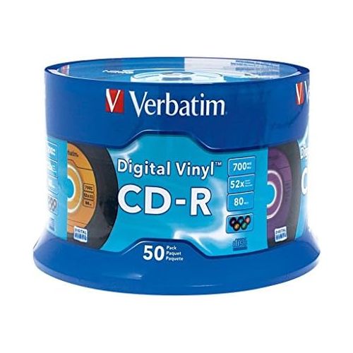  [아마존베스트]Verbatim CD-R 80min 52X with Digital Vinyl Surface - 50pk Spindle