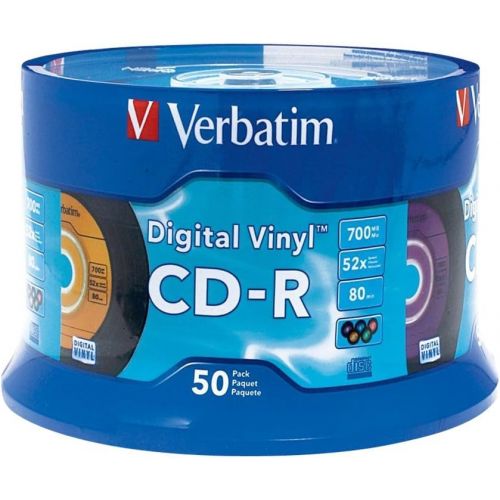  [아마존베스트]Verbatim CD-R 80min 52X with Digital Vinyl Surface - 50pk Spindle