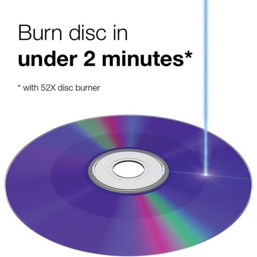  [아마존베스트]Verbatim CD-R 700MB 52X Silver Inkjet Printable Recordable Media Disc - 100pk Spindle