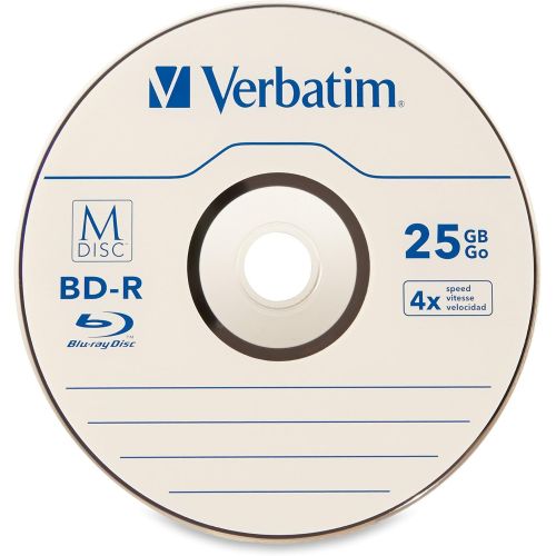  [아마존베스트]Verbatim M-Disc BD-R 25GB 4X with Branded Surface - 25pk Spindle - 98909