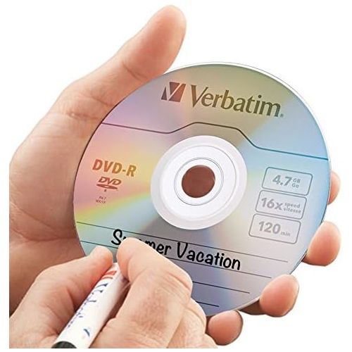  [아마존베스트]Verbatim DVD-R 4.7GB 16x Recordable Media Disc - 10 Disc Box, Blue/Orange - 97957