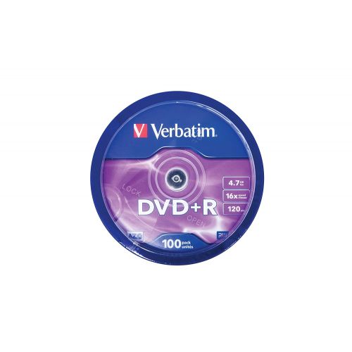  [아마존 핫딜]  [아마존핫딜]Verbatim 43551 DVD+R Pc Komponent Silber- 100 Stueck