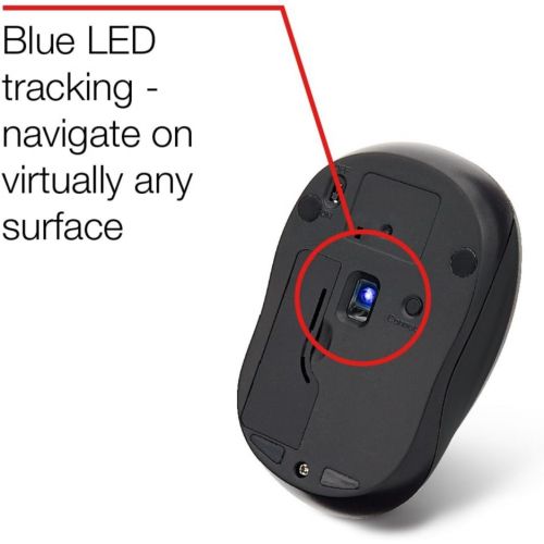  Verbatim Silent Wireless Blue LED Mouse - Silver