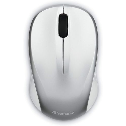  Verbatim Silent Wireless Blue LED Mouse - Silver