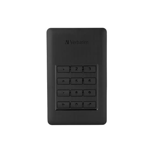  Verbatim 53401 1 TB Store n Go Secure Portable HDD with Keypad Access - Black