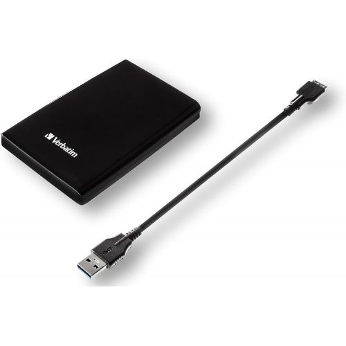  Verbatim 2TB Portable Hard Drive, - StorenGo - USB 3.0 - Compatible with USB 2.0 - PC / Mac - Diamond Black