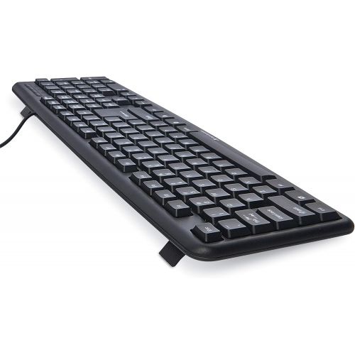  [아마존베스트]Verbatim Slimline Keyboard and Mouse - Wired with USB Accessibility - Mac & PC Compatible - Black - FFP