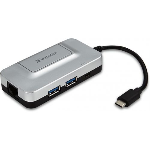  Verbatim USB-C 3-Port Hub with Gigabit Ethernet & Power Delivery