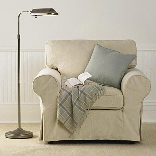  Verilux VF03FF5 Heritage Deluxe Natural Spectrum Floor Lamp, Classic All Metal Design, 53 x 10.5 x 10.5, Antiqued Brushed Brass