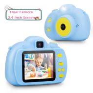 Verkstar Kids Camera Mini Toys Camera 2.4 Inches Screen HD 1080P Rechargeable Video Digital Children Camera for 3-12 Years Old Boys Girls Christmas Birthday Party Gift