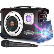 [아마존베스트]Verkstar Karaoke Machine Portable PA System Rechargeable Wireless Bluetooth Speaker Best Gift for Kids Adults with Disco Ball & Wired Microphone Suitable for Thanksgiving,Christmas