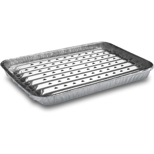  Verpackungsteam 50 Stk. Alu-Grillpfanne Grillschalen BBQ, 34.4 x 22.4cm, mehrfach verwendbar