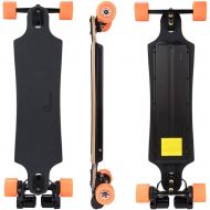 Verreal RS Dual Belt Drive 6368 170kv Motors Electric Skateboards & Longboards with Remote Controller and 90mm Orange Wheels for Adults Dual 2000W Motors Top Speed 25MPH Range 30Mi