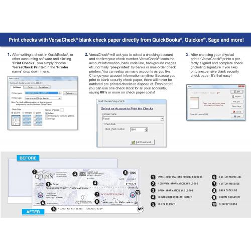  VersaCheck CS21G-1158 Studio VS 11 for Home and Business - Finance Software and Check Validation