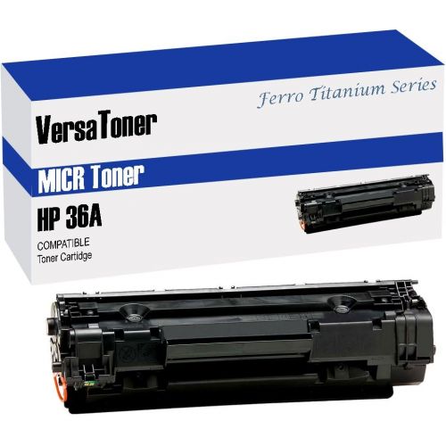  VersaToner - 36A CB436A MICR Toner Cartridge for Check Printing - Compatible with LaserJet M1120, M1522, P1505