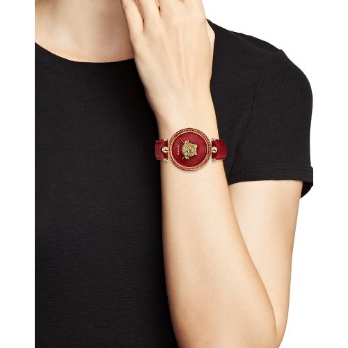  Versace Palazzo Red Empire Watch, 39mm