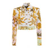 Versace Tresor de la Mer print crop jacket