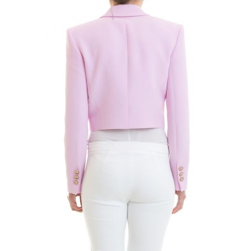  Versace Elegant structured crop blazer