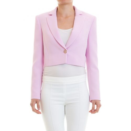  Versace Elegant structured crop blazer