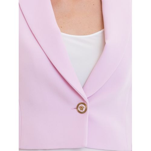  Versace Elegant structured crop blazer