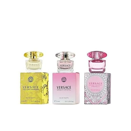  Versace Miniature Variety Trio Collection Perfume Gift Set for Women