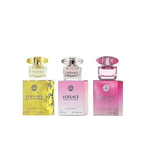 Versace Miniature Variety Trio Collection Perfume Gift Set for Women