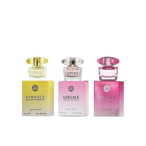  Versace Miniature Variety Trio Collection Perfume Gift Set for Women