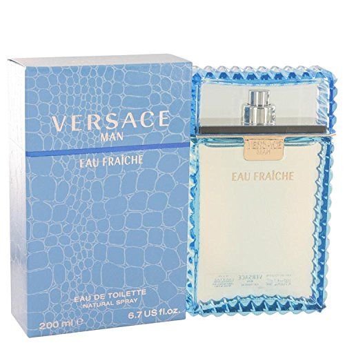  Versace Man by Versace Eau Fraiche Eau De Toilette Spray (Blue) 6.7 oz for Men - 100% Authentic