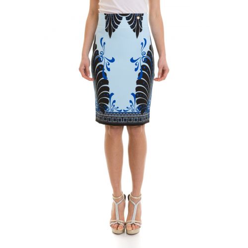  Versace Collection Patterned sheath skirt