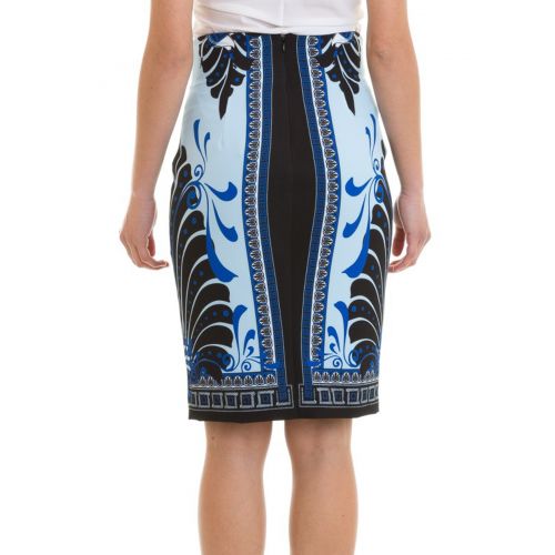  Versace Collection Patterned sheath skirt