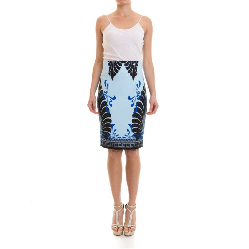  Versace Collection Patterned sheath skirt