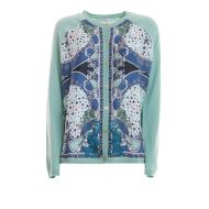 Versace Collection Embellished front knitted cardigan