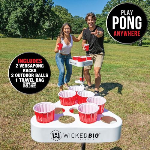  [아마존베스트]Versapong Portable Beer Pong Table / Tailgate Game with Backpack Carry Case and Balls