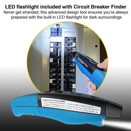  [아마존베스트]VersativTECH Circuit Breaker Finder with GFCI Circuit Tester & LED flashlight: 3-in-1 Circuit Breaker Finder Multitool to quickly identify the right Circuit Breaker is powering an outlet accura