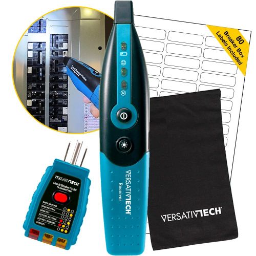  [아마존베스트]VersativTECH Circuit Breaker Finder with GFCI Circuit Tester & LED flashlight: 3-in-1 Circuit Breaker Finder Multitool to quickly identify the right Circuit Breaker is powering an outlet accura