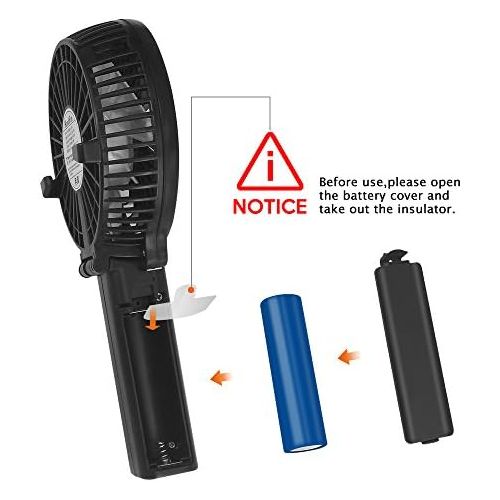  [아마존베스트]Mini Handheld Fan, VersionTECH. USB Desk Fan, Small Personal Portable Stroller Table Fan with USB Rechargeable Battery Operated Cooling Folding Electric Fan for Travel Office Room