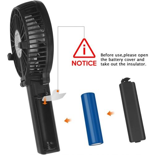  [아마존베스트]Mini Handheld Fan, VersionTECH. USB Desk Fan, Small Personal Portable Stroller Table Fan with USB Rechargeable Battery Operated Cooling Folding Electric Fan for Travel Office Room