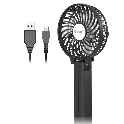  VersionTECH. Mini Handheld Fan, USB Desk Fan, Small Personal Portable Table Fan with USB Rechargeable Battery Operated Cooling Folding Electric Fan for Travel Office Room Household