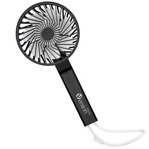  VersionTECH. Fan, Small Mini Desk Portable Personal Table Folding Handheld Fan with USB Rechargeable Battery Operated Electric Fan for Travel Office Outdoor Sport Household Camping