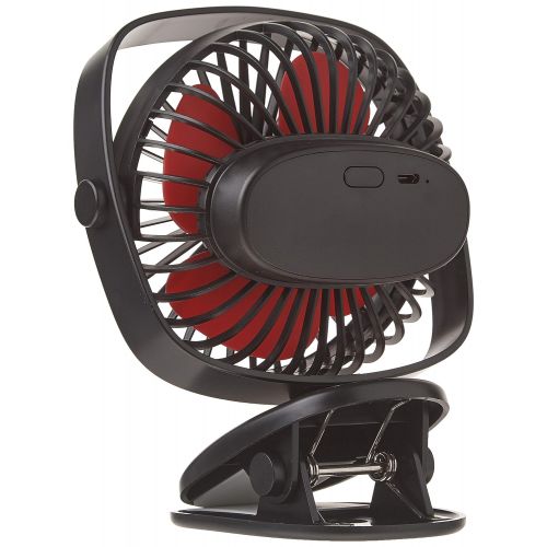  VersionTECH. Stroller Fan, Desk and Clip Fan, Mini Table Portable Personal Fan with USB Rechargeable Battery Operated and 360° Rotation for Baby Carriage Bed Car Office Outdoor Tra