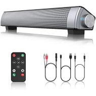 [아마존베스트]VersionTECH. PC Soundbar,Wired & Wireless Bluetooth BT Computer Speakers with Remote Control,Portable USB Home Theater Stereo Sound Bar for Desktop Laptop TV Cellphone MP4 [RCA, AU