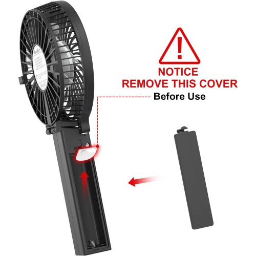  [아마존베스트]VersionTECH. Mini Handheld Fan, USB Desk Fan, Small Personal Portable Table Fan with USB Rechargeable Battery Operated Cooling Folding Electric Fan for Travel Office Room Household