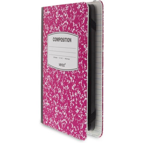  Verso Kindle Case - Scholar Classic Pink Composition Book Folio Style Protective Case for Amazon Kindle (fits Kindle Paperwhite, Kindle, and Kindle Touch), Pink