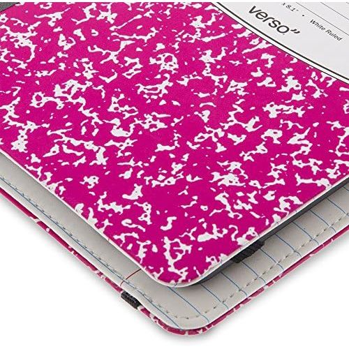  Verso Kindle Case - Scholar Classic Pink Composition Book Folio Style Protective Case for Amazon Kindle (fits Kindle Paperwhite, Kindle, and Kindle Touch), Pink